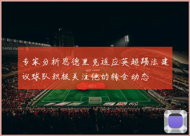 专家分析恩德里克适应英超踢法建议球队积极关注他的转会动态